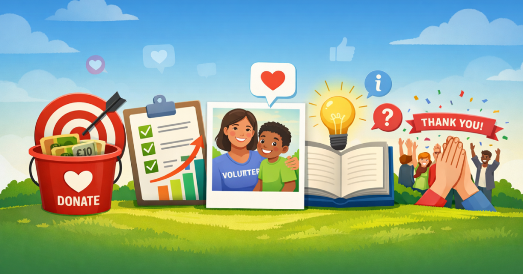 Stuck for Social Media Ideas? 5 Charity Content Themes to Rotate Charity content themes - 5 examples